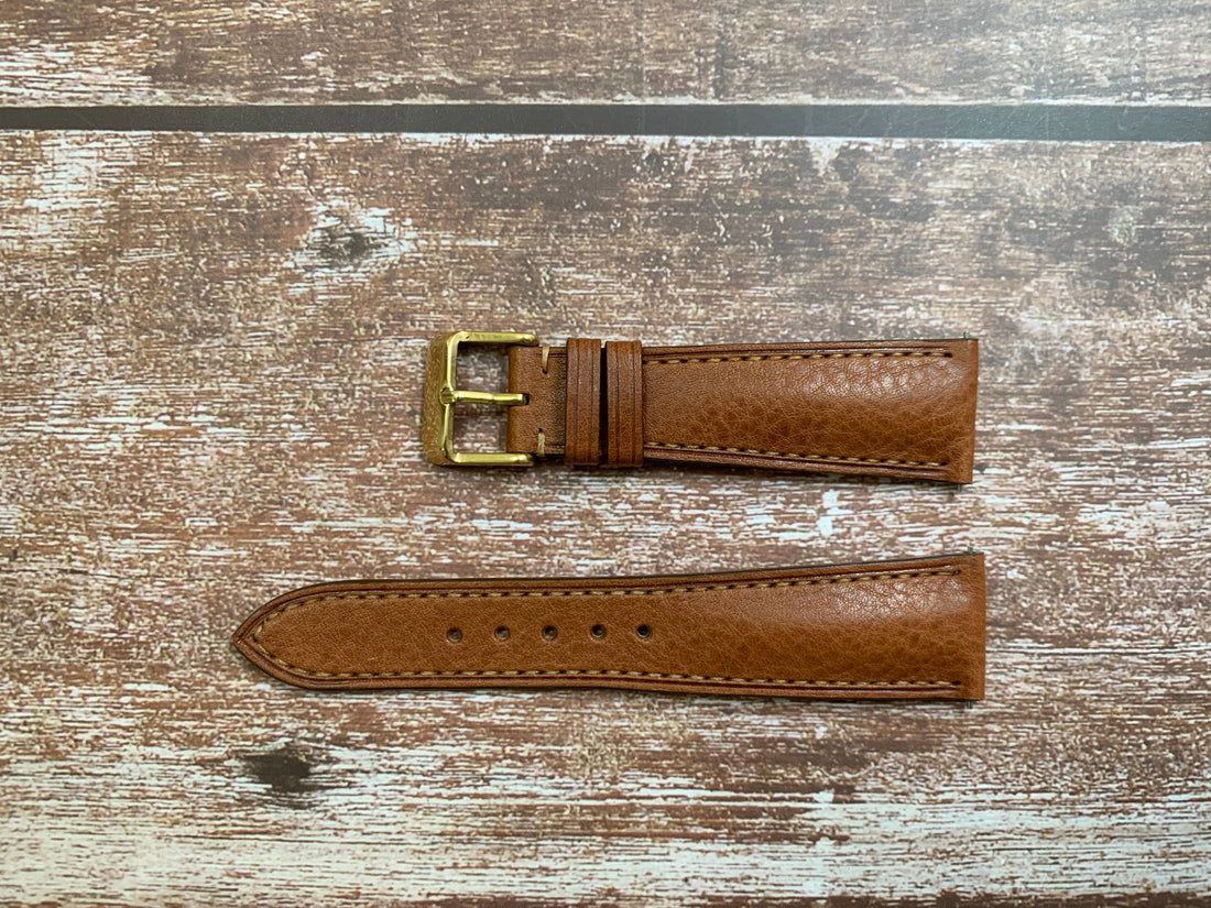 Italian Veg Tanned Minerva Leather Custom Strap For Jaeger LeCoutre Master Ultra Slim Perpetual Calendar Watch