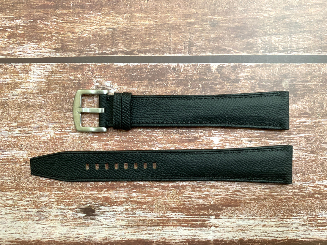 Epsom Leather Custom Strap For Shinola Runwell 47mm Watch