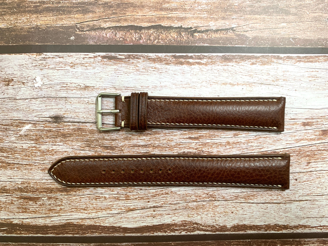 Italian Veg Tanned Minerva Leather Custom Strap For Tissot 1853 Watch