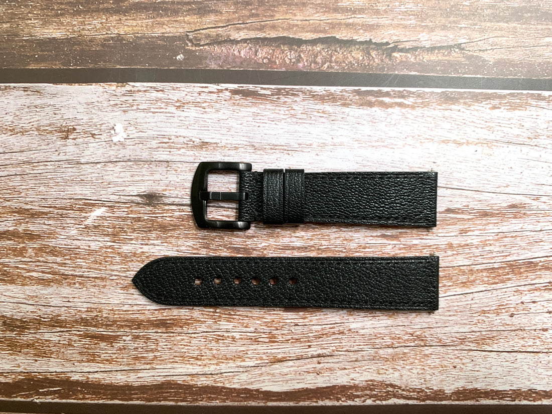 Chevre "Caviar" Goat Leather Custom Strap For Timex Expedition Watch
