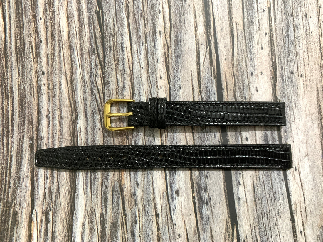 Full Grain Lizard Leather Custom Strap For Movado Museum Classic Watch