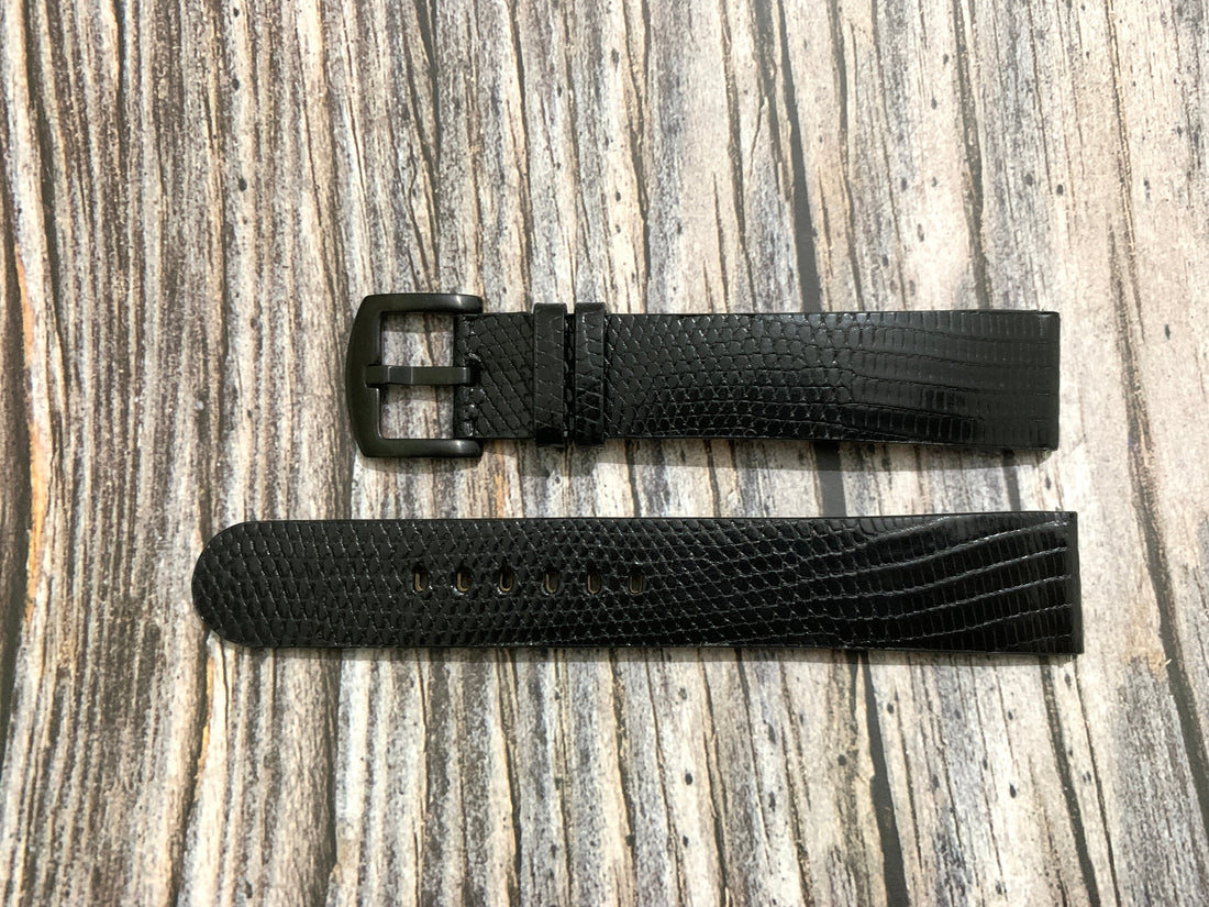 Full Grain Lizard Leather Custom Strap For Fossil Gen 6 (44mm) Watch