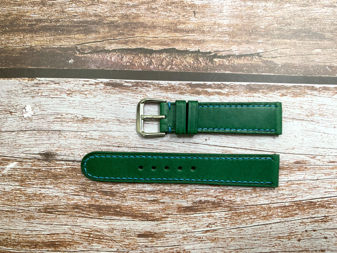 Italian Veg Tanned Buttero Leather Custom Strap For Junghans Max Bill Watch