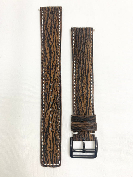 Shark Skin Leather Strap for Baume & Mercier watch