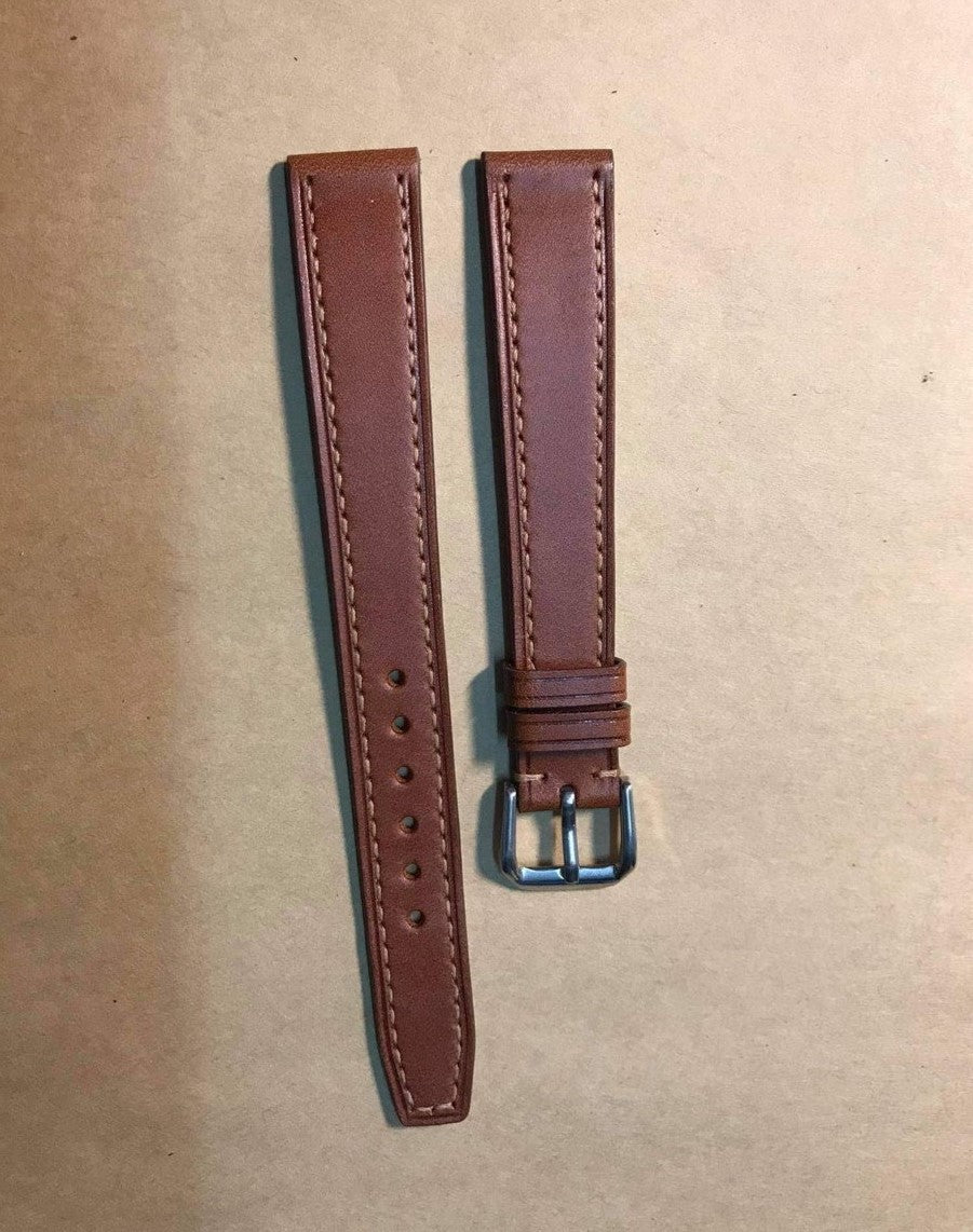Italian Veg Tanned Buttero Leather Custom Strap For Ebel Sport