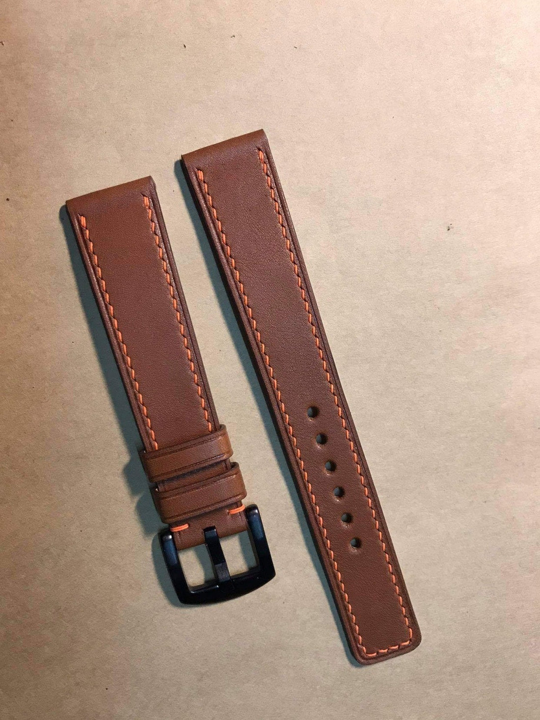 Brown Barenia Leather Custom Strap For Citizen Brycen