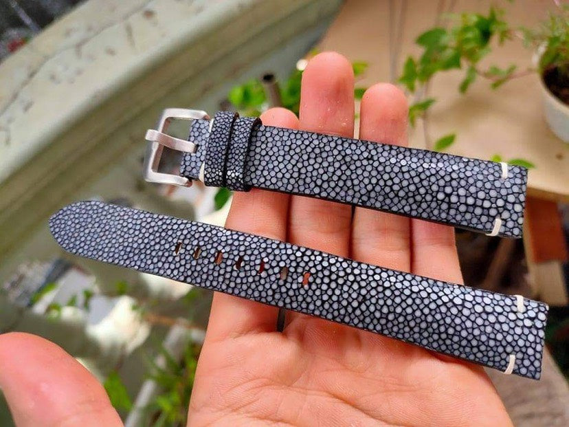 Full Grain Stingray Leather Custom Strap For Frederique Constant FC-306A4S6