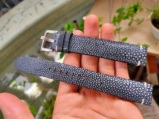 Full Grain Stingray Leather Custom Strap For Frederique Constant FC-306A4S6