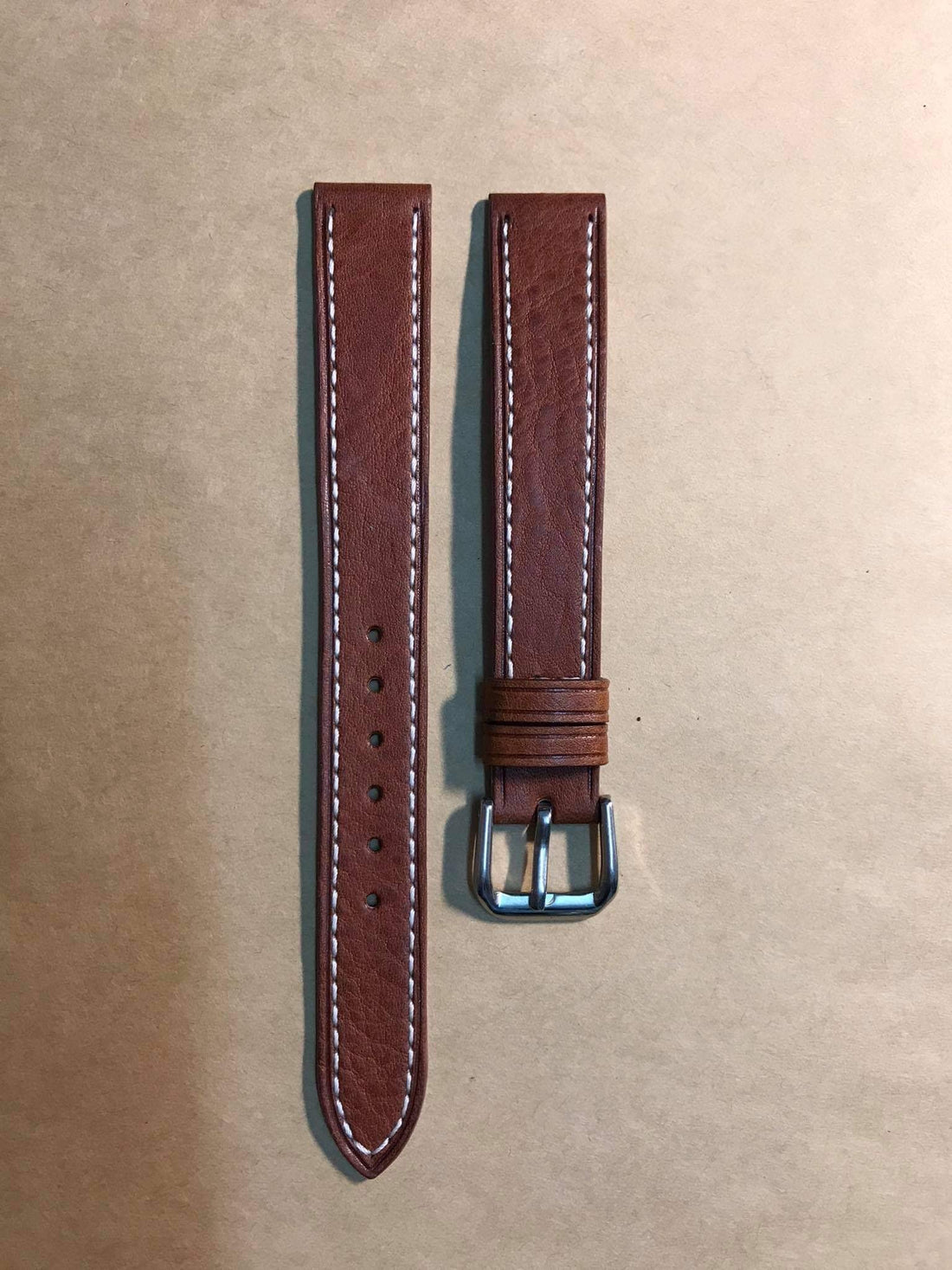 Italian Veg Tanned Minerva Leather Custom Strap For Vintage Timex