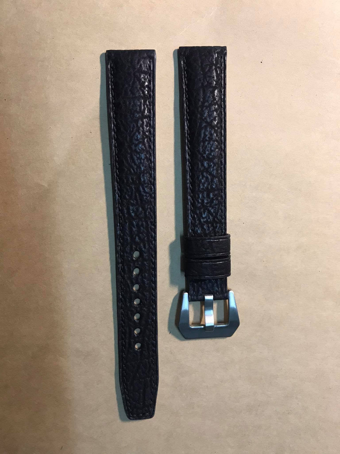 Full Grain Shark Skin Leather Custom Strap For Breitling AB0118