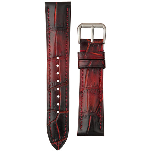 Full Grain Crocodile Leather - Black
