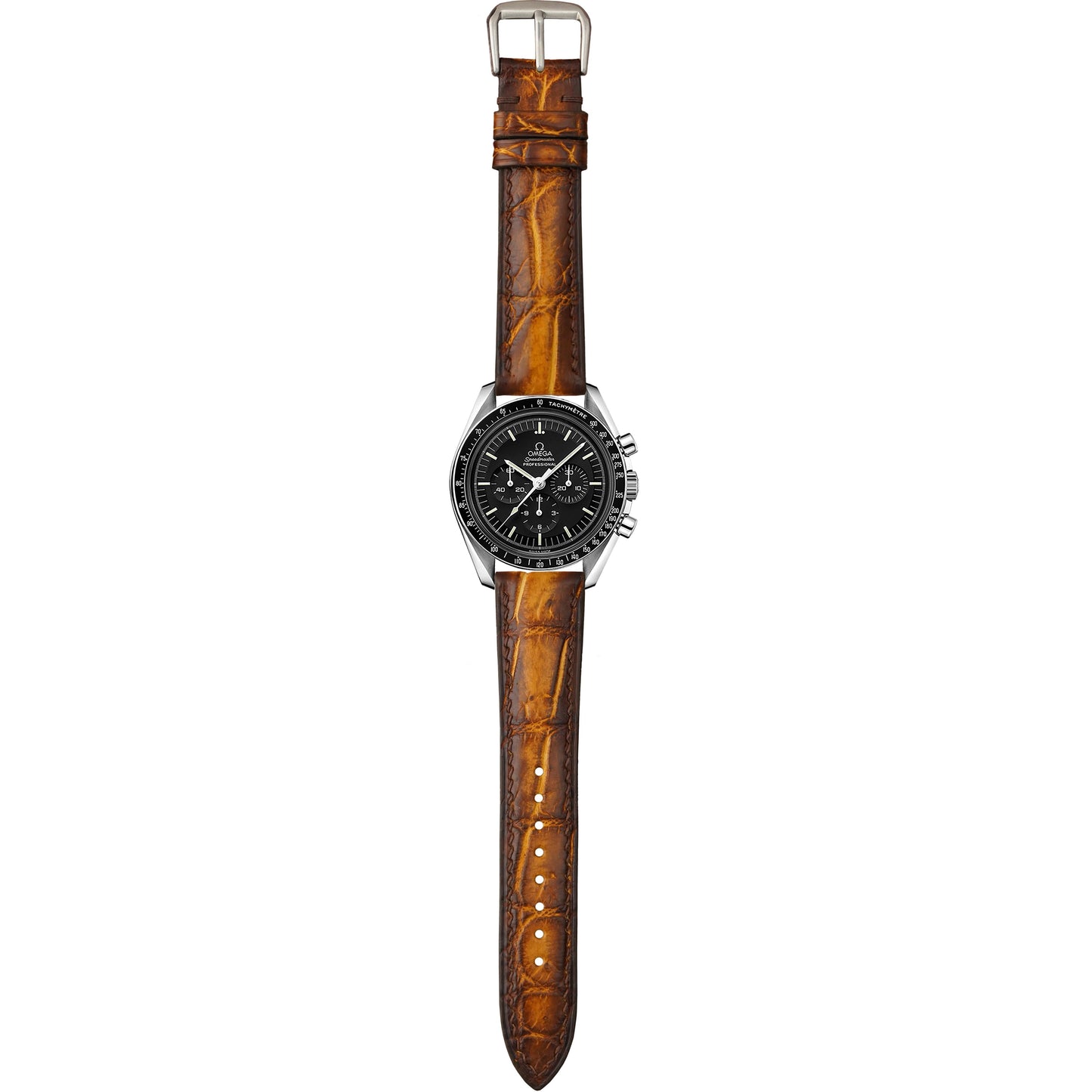 Full Grain Crocodile Leather - Black