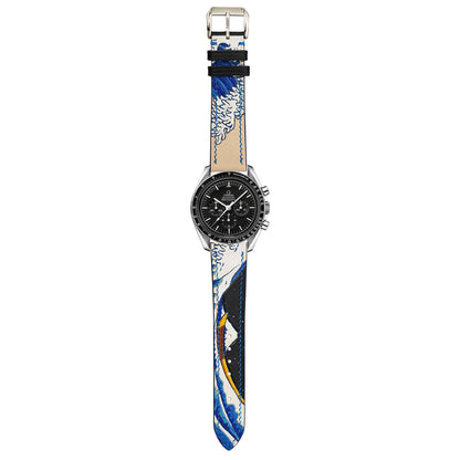 The Great Wave Off Kanagawa - Engraved Leather