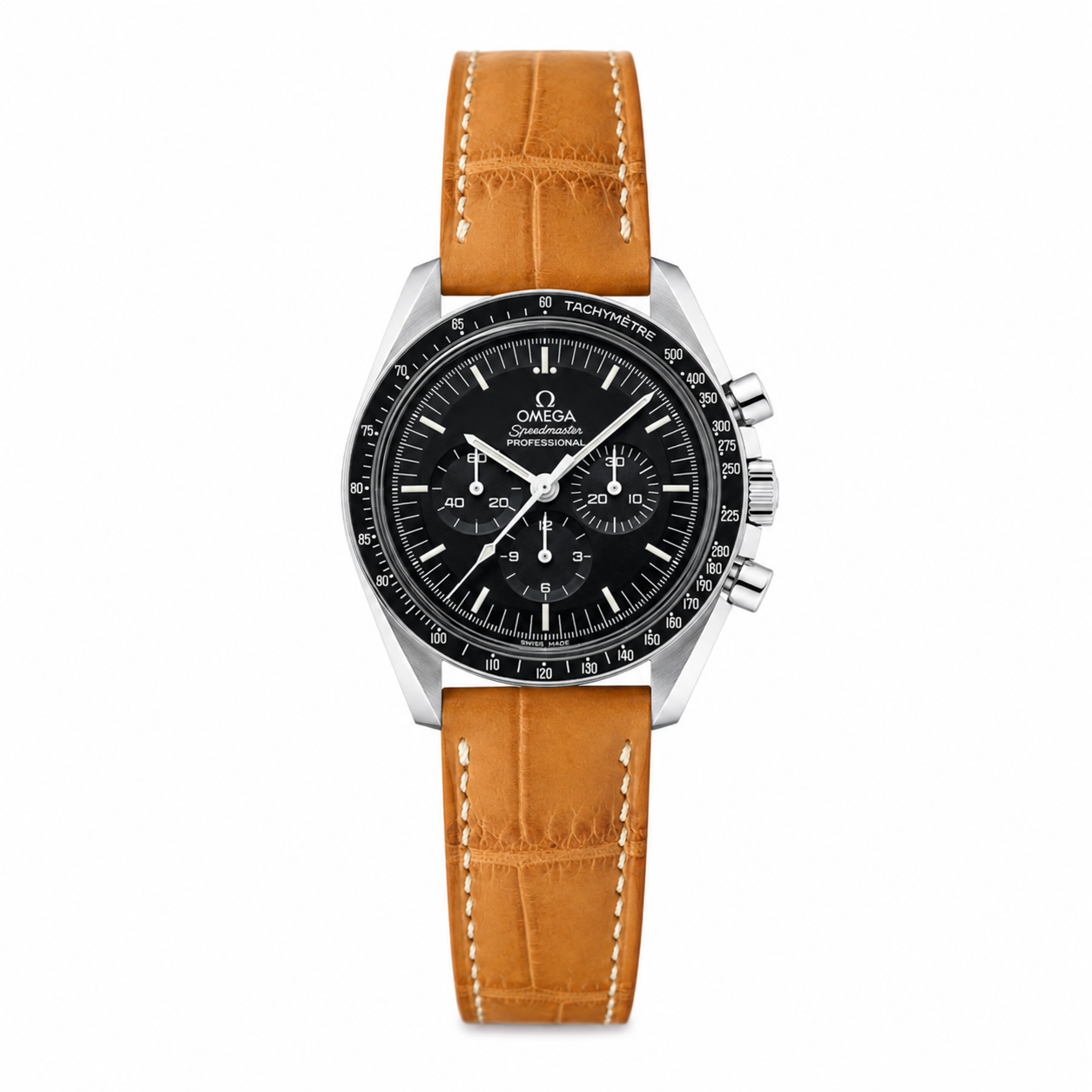 クロコダイルレザー 腕時計ベルト – ハニーブラウン