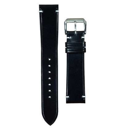 Shell cordovan leather (black)