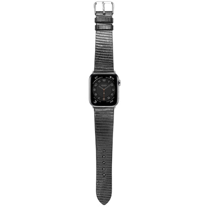 Full Grain Lizard Leather - Black