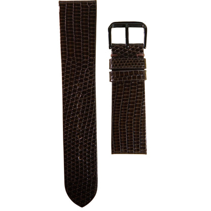 Full Grain Lizard Leather - Dark Brown