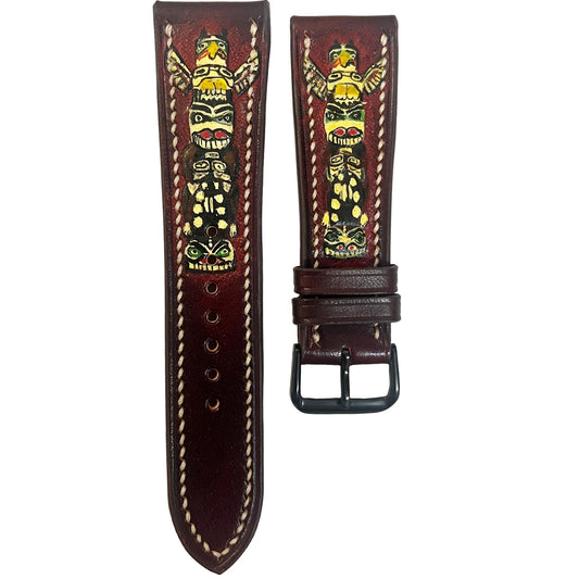 Totem Pole – Leather Engraving