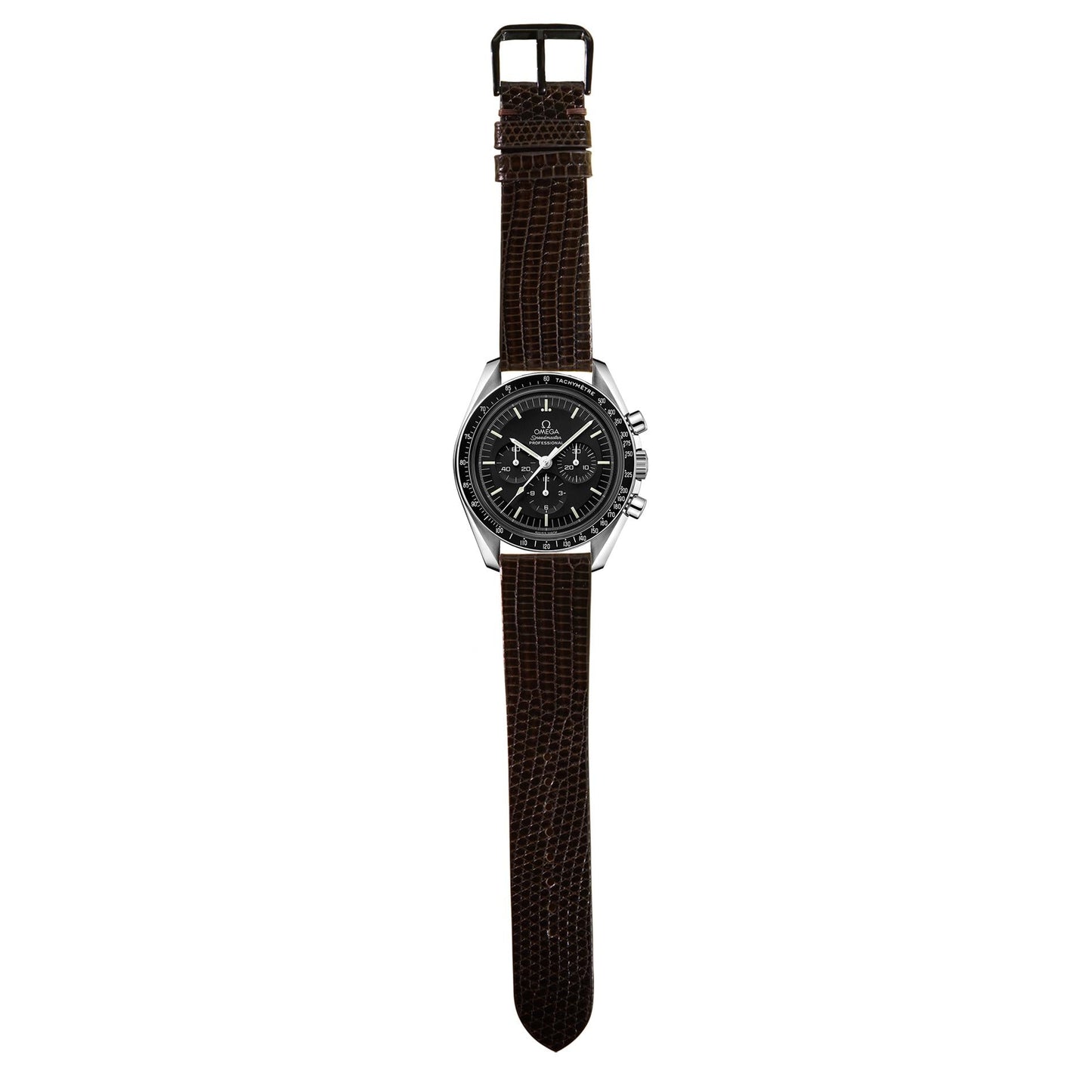 Full Grain Lizard Leather - Dark Brown