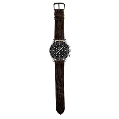 Full Grain Lizard Leather - Dark Brown