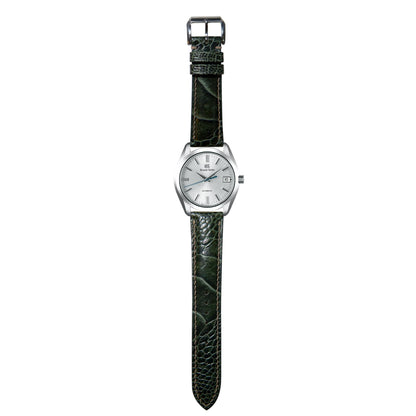 Full Grain Ostrich Leg Leather - Moss Green