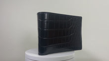 ギャラリービューアクロコダイル/折りたたみ式財布 - ブラックに読み込んでビデオを見る
