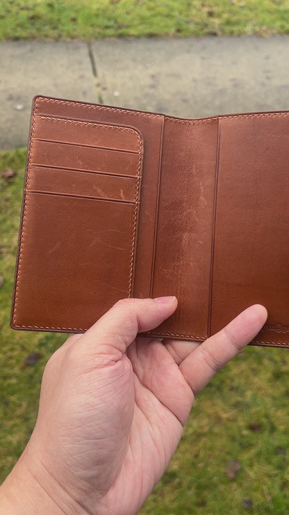 Valencia Leather/Passport Holder – Brown