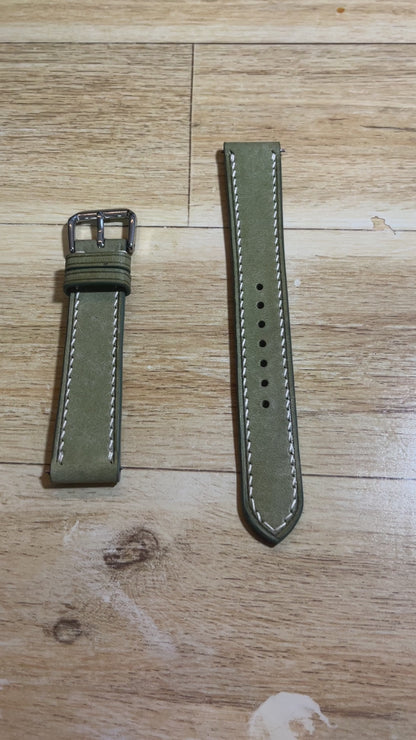 Mayan leather - dark green