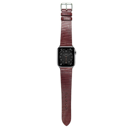 Full Grain Lizard Leather - Red