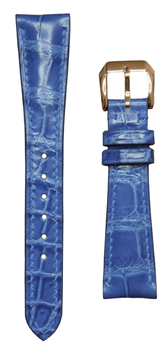 クロコダイルレザー 腕時計ベルト – オーシャンブルー