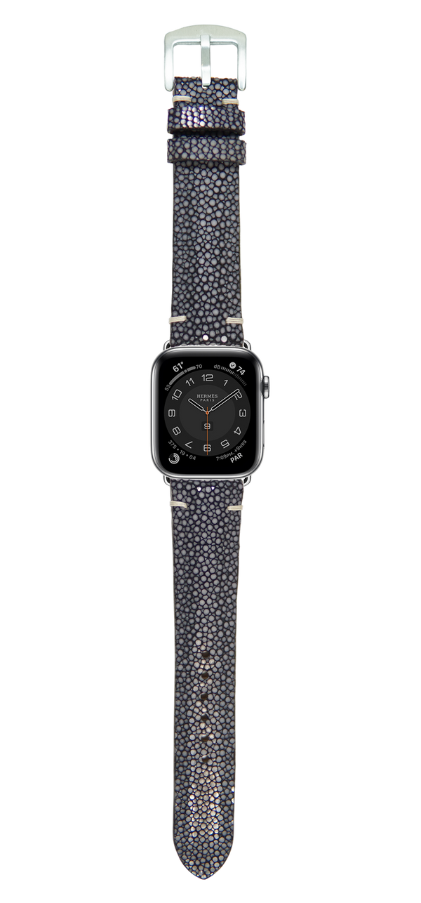 エイ革 腕時計ベルト - ブラック – VGreen